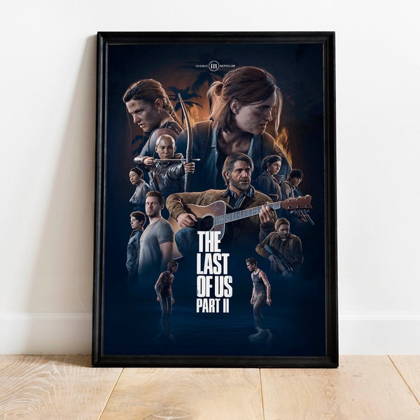 The Last Of Us game poster print, the last of us tv series wall art