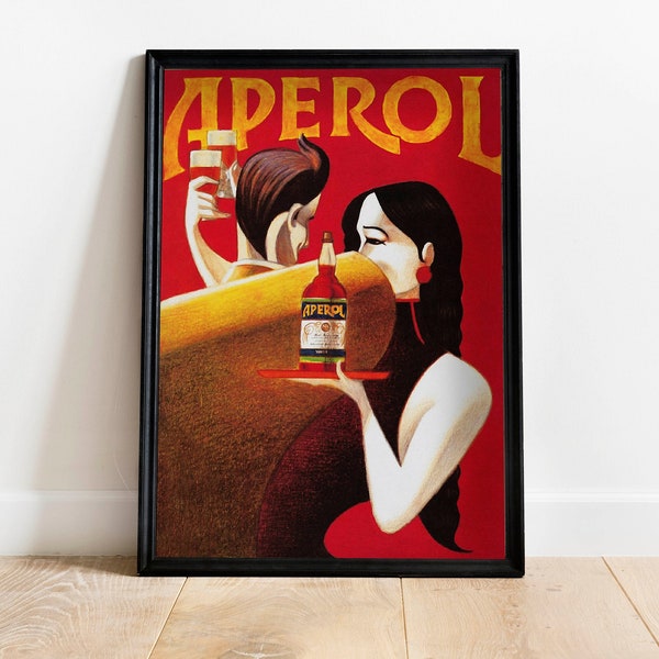 Aperol Poster Retro Wall Art Vintage Style Home Decor Print