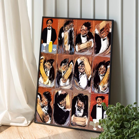 ガイ・ビュッフェ「完璧なマティーニの作り方」プリント、高画質