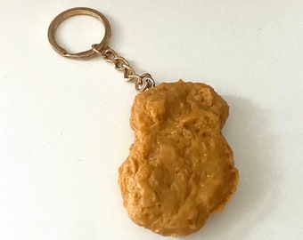 Chicken Nugget Keyring Keychain Fun Gift