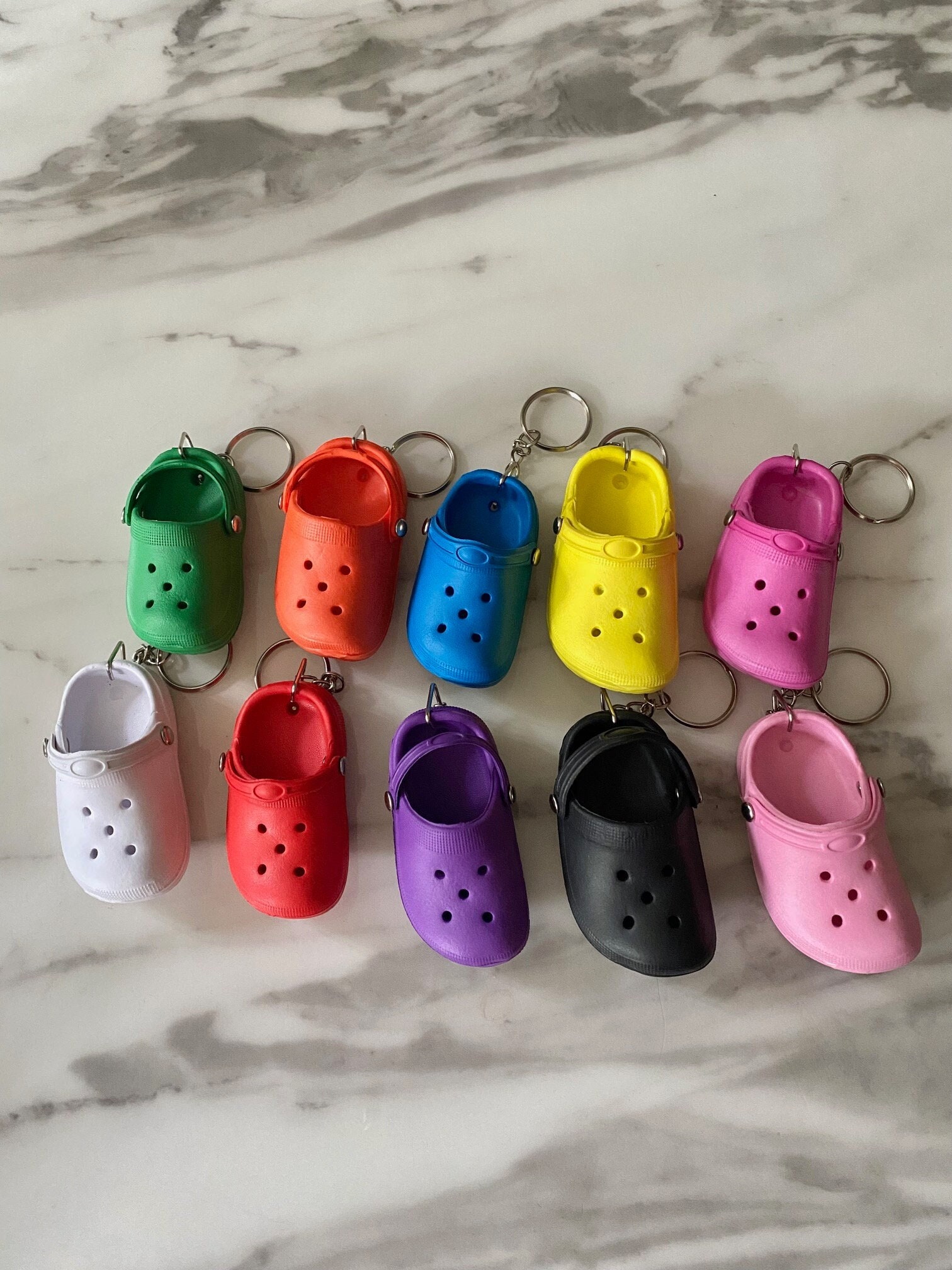 Multicolor Mini Slippers Small Crocs Hanging For Boy Girl Small