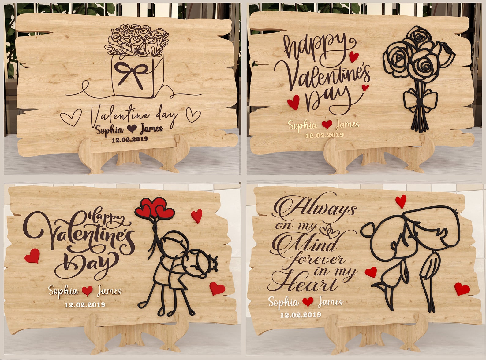 Couple Sign Laser Cut Files: Valentine's Day MEGA Bundle (digital ...