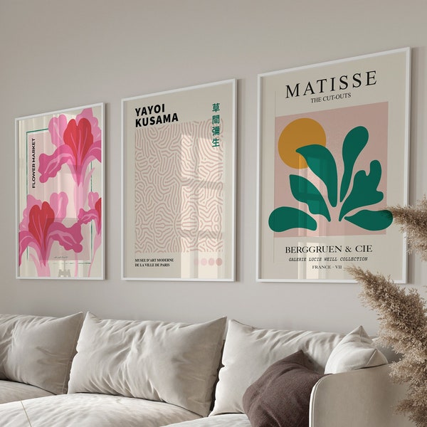 Creative Masterpieces: Handpicked Trio of Gallery Wall Art Prints - "Limited Edition Prints"