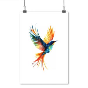 Minimalist Painted Bird