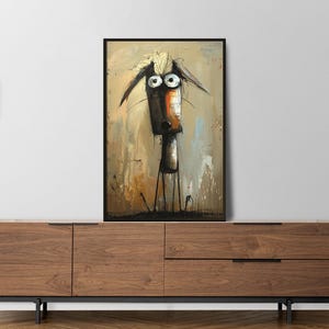Crazy Creatures Collection - Dog - Crazy Digital Art Wall Decor, Poster, Art Print, Abstract Illustration