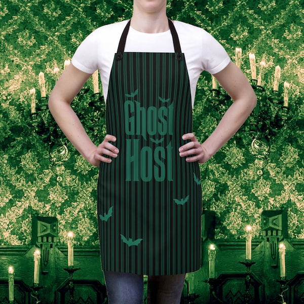 Custom Haunted Hotel Waist Apron with Ribbon main image 1