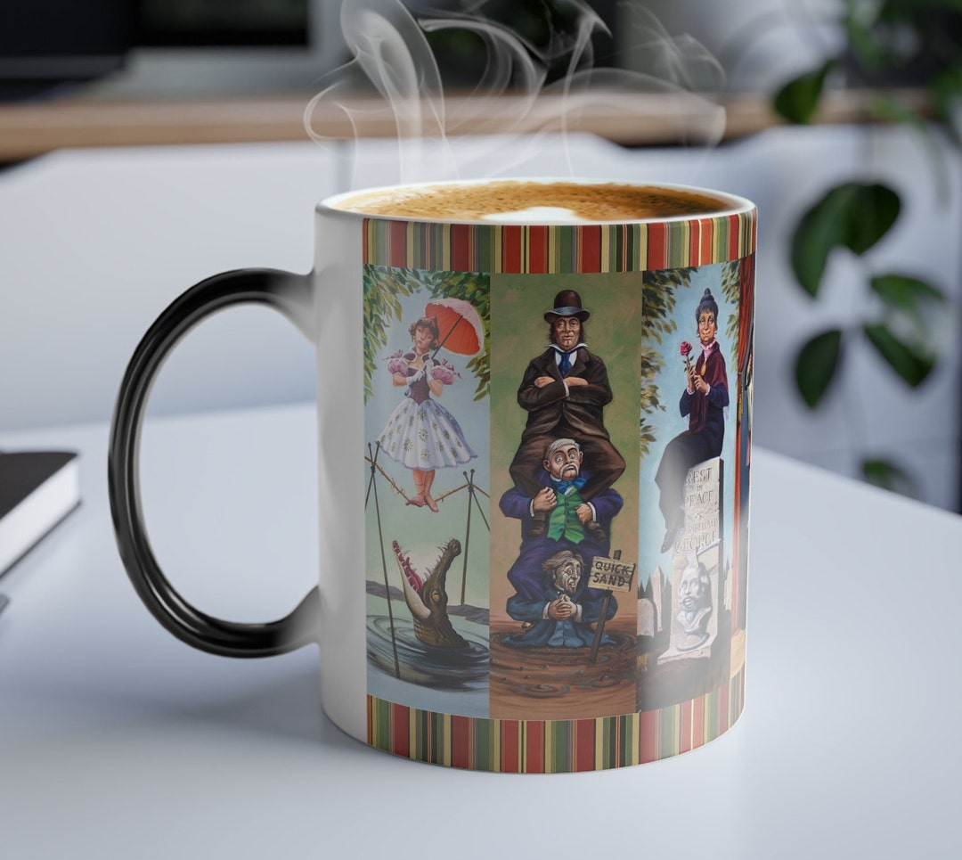 Haunted Mansion Color Changing / Morphing Mug Stretching Portraits ...