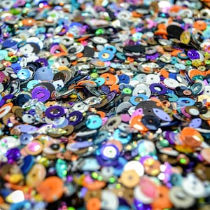 Mixed Colour Sequin Soup - Assorted Sequins for Card Making, Shaker Cards, Scrapbooking, & Craft Projects