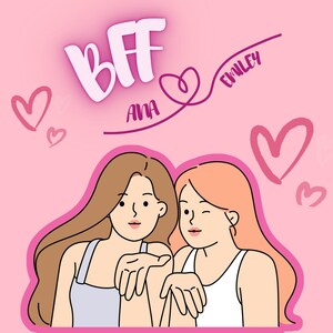 Migliori amici per sempre - BFF Card modificabile e incorniciabile / Download digitale