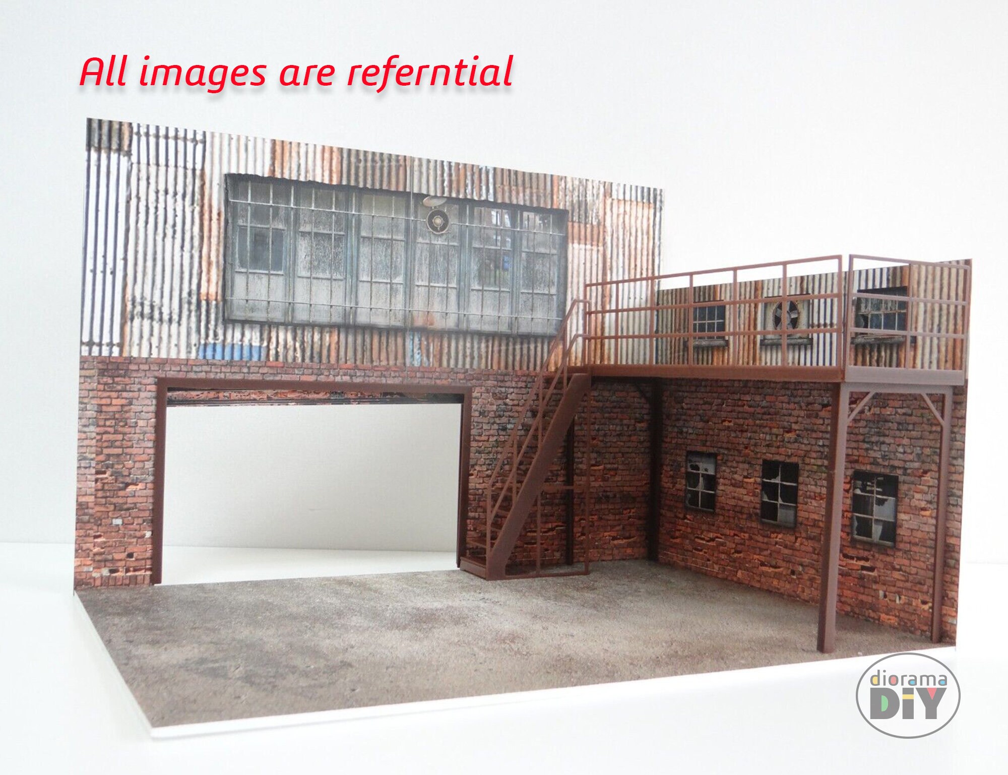 DIY Printable Diorama 2 Floor Garage 1:18 Instant Download - Etsy