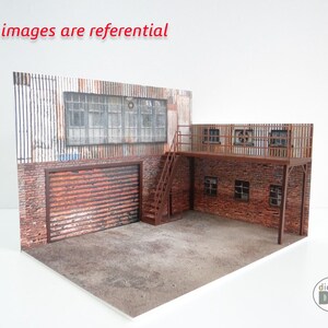 DIY Printable Diorama 2 Floor Garage 1:18 Instant Download Pdf, Stl ...