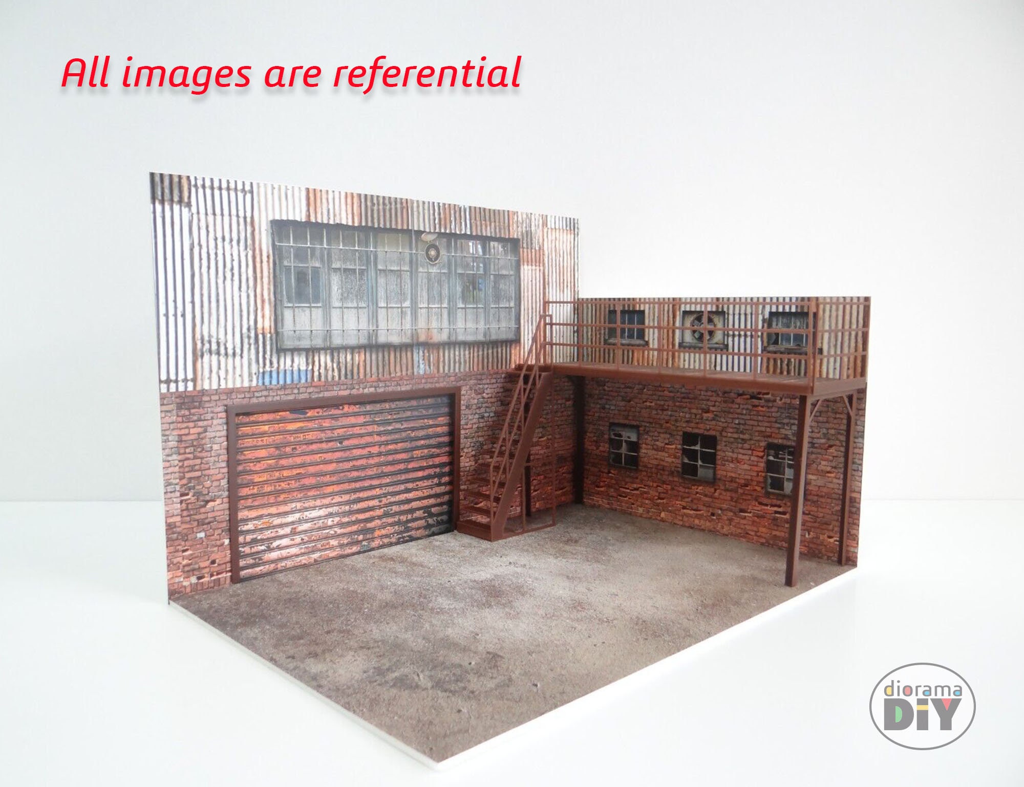 DIY Printable Diorama 2 Floor Garage 1:18 Instant Download Pdf, Stl ...