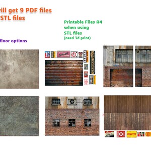 DIY Printable Diorama 2 Floor Garage 1:18 Instant Download Pdf, Stl ...