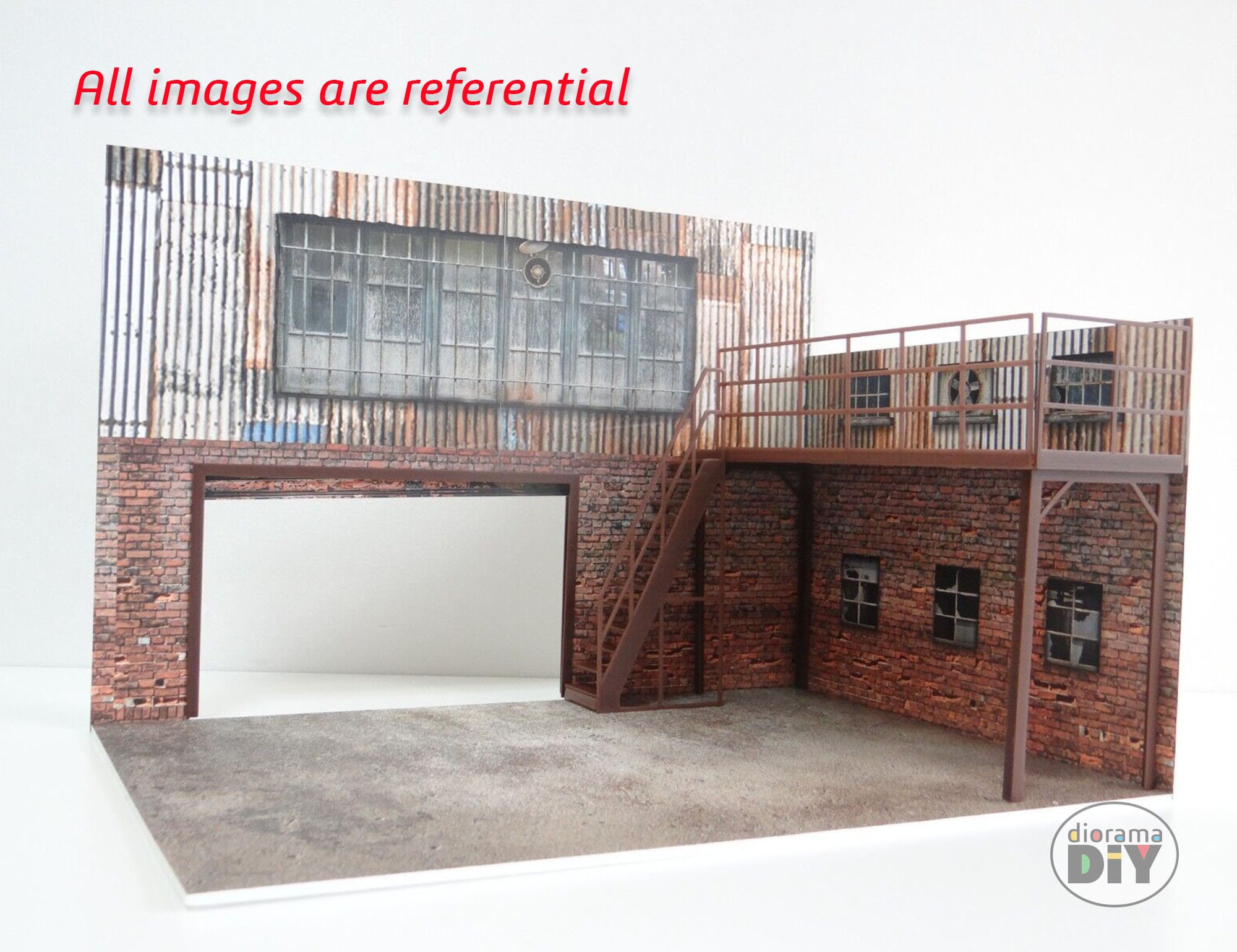 DIY Printable Diorama 2 Floor Garage 1:18 Instant Download Pdf, Stl ...