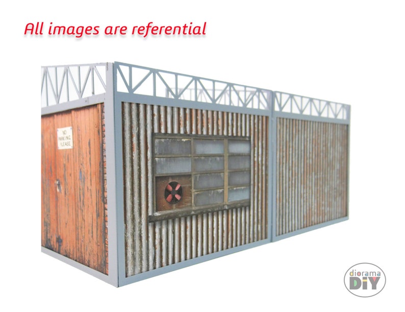 DIY Printable Diorama Garage Shed 1:18 Instant Download Pdf, Stl Files ...