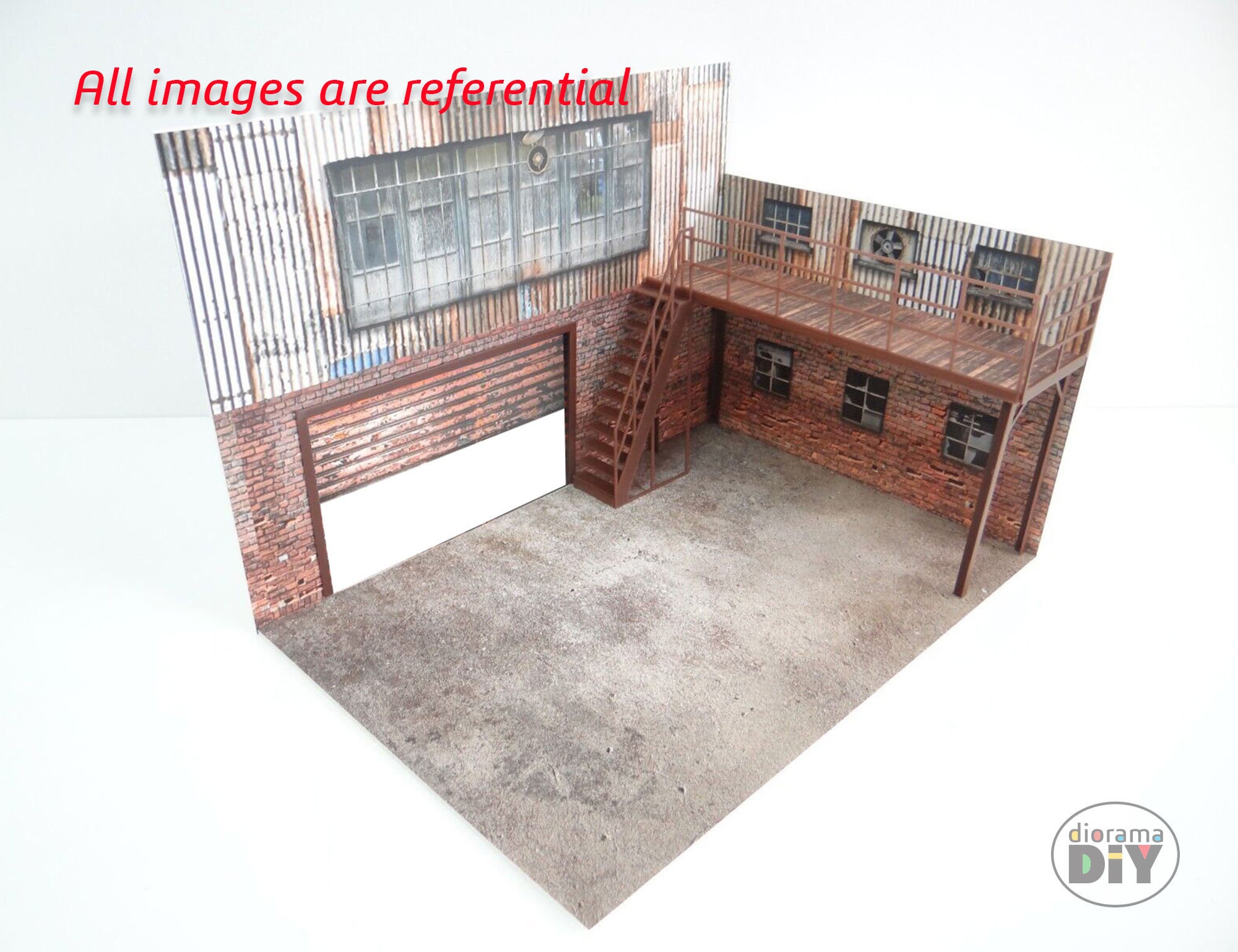 DIY Printable Diorama 2 Floor Garage 1:18 Instant Download Pdf, Stl ...