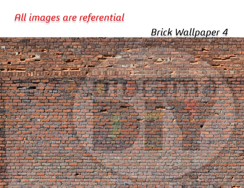5 X Diorama Brick Wallpaper Patterns - Sheets in A4 and A3 Format ...