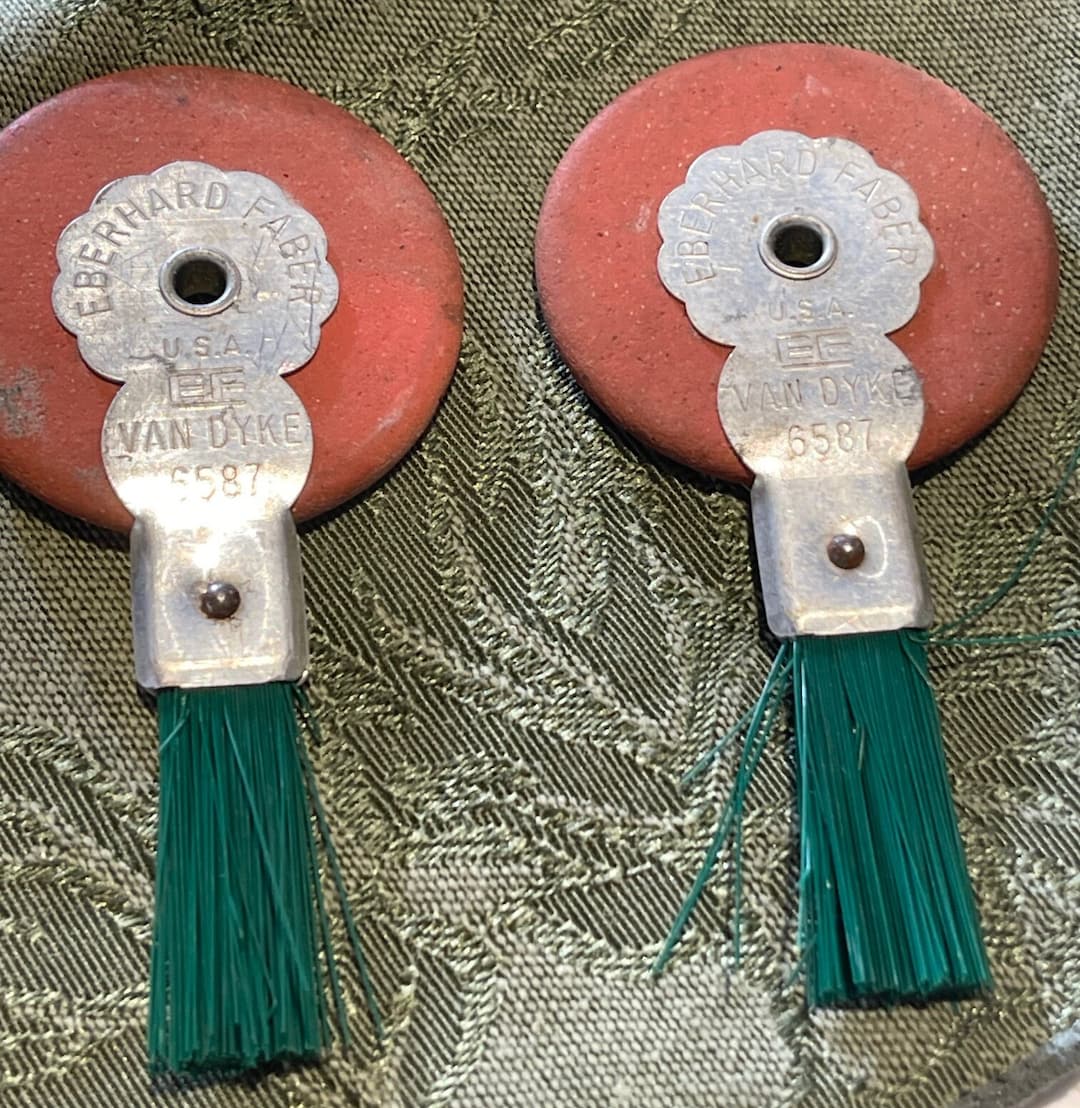 Eberhard Faber Vintage Van Dyke Typewriter Eraser & Brush 6587 U.S.A