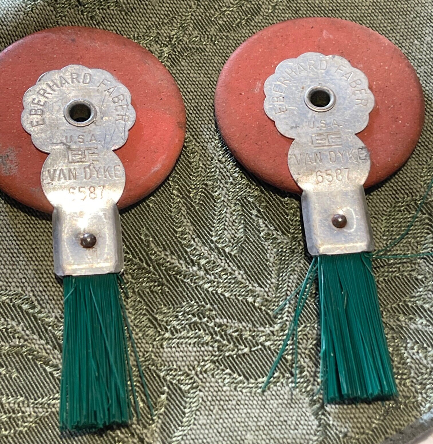 Eberhard Faber Vintage Van Dyke Typewriter Eraser & Brush 6587 U.S.A