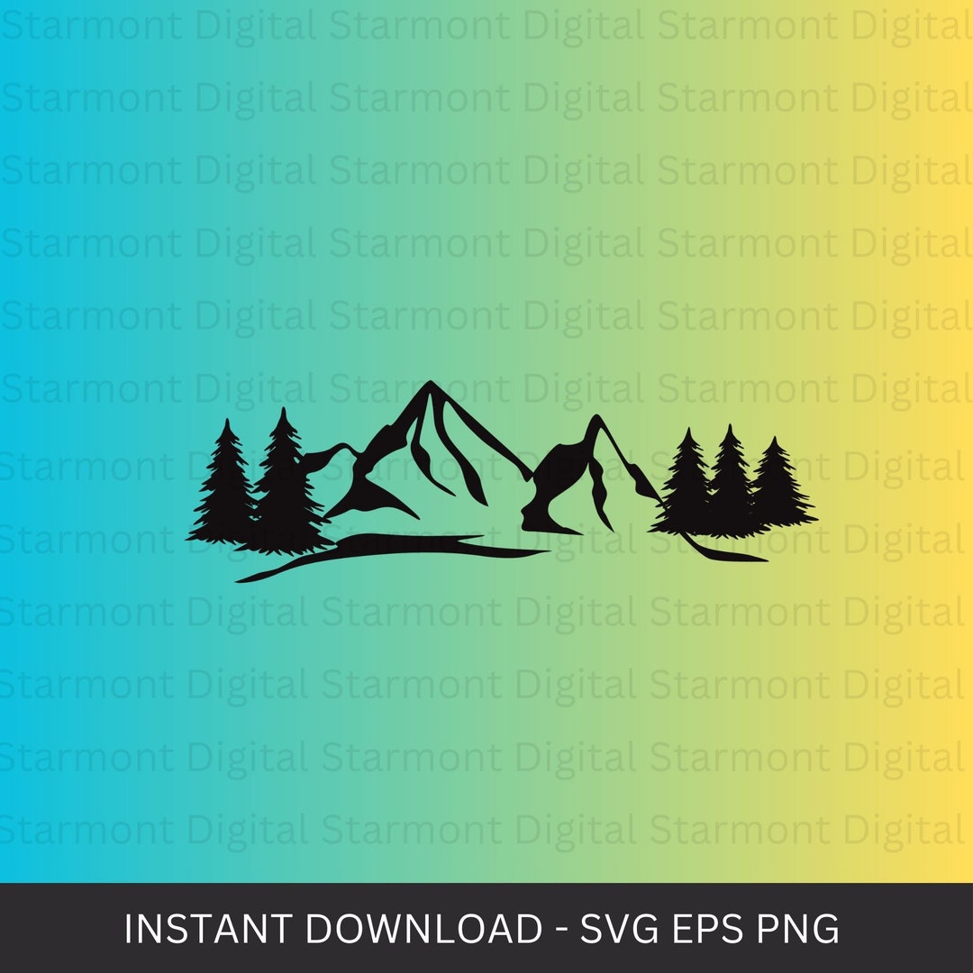Mountain Outline SVG, Mountain SVG, Mountains Svg, Mountain Clipart ...