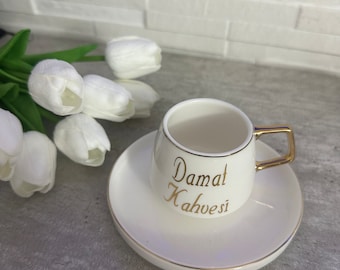 Bräutigam Kaffetasse || Damat kahve fincanı || personalisierte Mokkatasse || Söz / Nişan / Verlobung