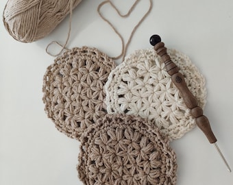 Flower Coaster Crochet Pattern: Easy DIY Project (PDF)