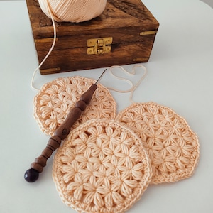 Coaster Crochet pattern, flower coaster crochet pattern, easy coaster instant download