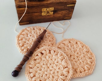 Patrón de ganchillo para posavasos de flores, proyecto casero fácil (patrón en PDF)