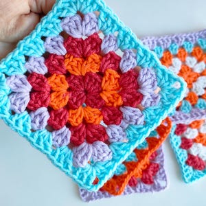 Granny square crochet pattern basic  classic square easy pattern for beginners pdf
