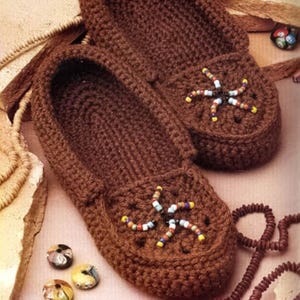 Moccasins slippers crochet pattern  family home shoes socks PDF instant download