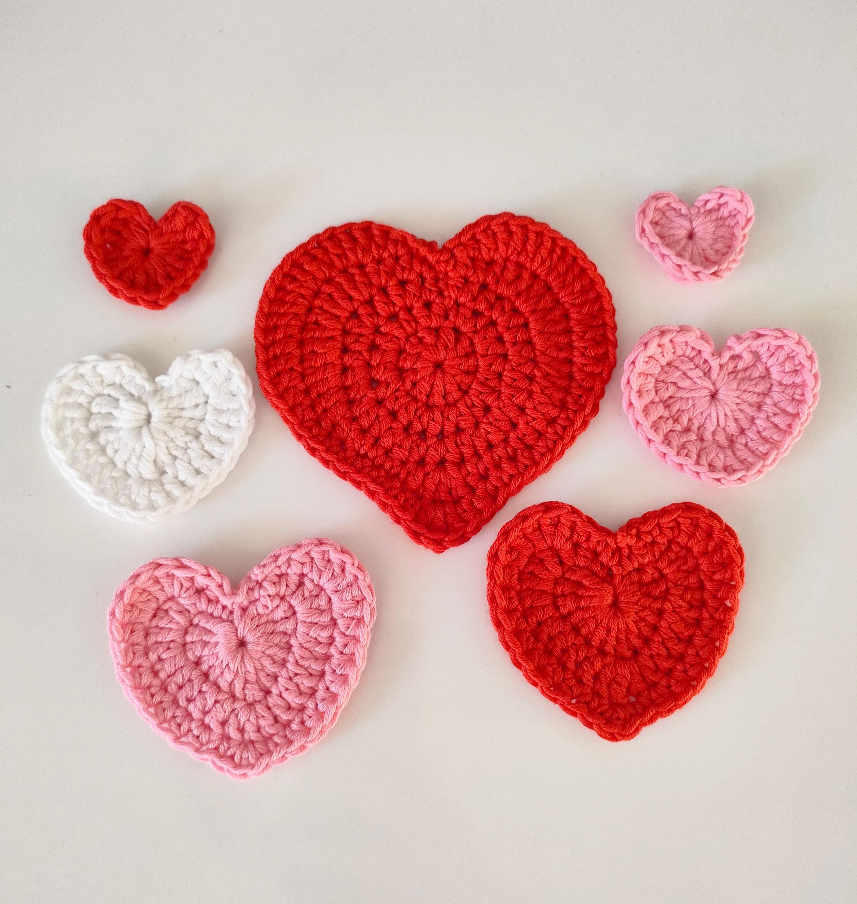 30 Beautiful Crochet Heart Patterns To Make With Love 27 Heart Coaster Crochet Pattern in 4 Sizes