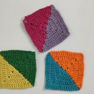 Solid Granny Square Crochet Pattern: Beginner Blanket Motif (PDF Pattern) image 3