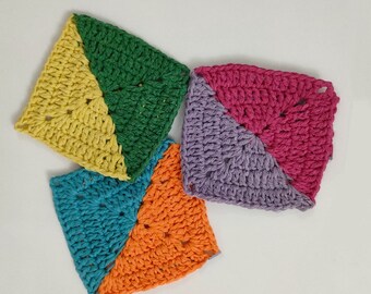 Solid Granny Square Crochet Pattern: Beginner Blanket Motif (PDF Pattern)