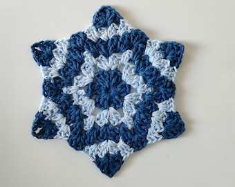 Diamond Hexagon Crochet Pattern: Granny Square Motif (PDF Pattern)