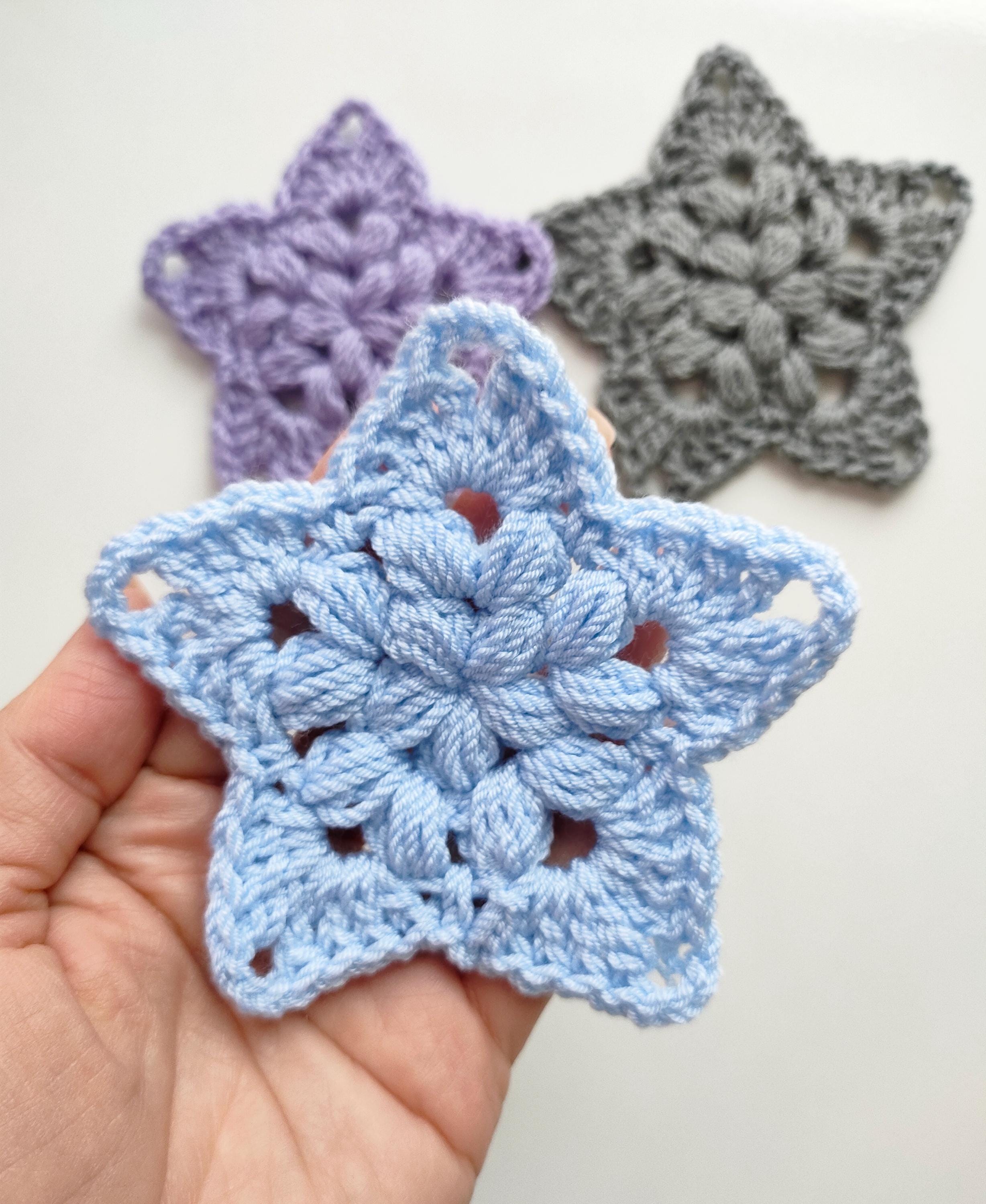 Star Crochet Pattern Beginner Coaster Motif