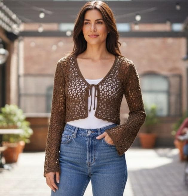 Sheer Mesh Cardigan - Etsy