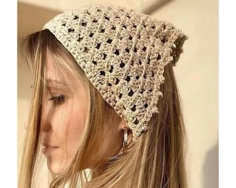 Bandana granny stitches easy summer women ladies PDF