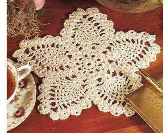 Vintage Pineapple Doily Crochet Pattern, English (PDF Pattern)