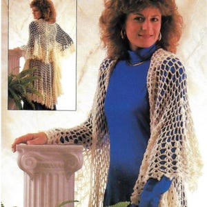 Shawl circular crochet pattern lace vintage crochet patterns PDF