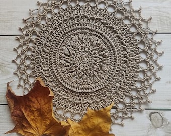 Crochet doily pattern PDF tutorial instant download