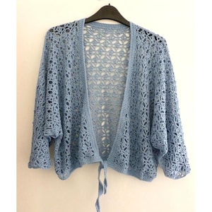 Cardigan lace crochet pattern summer women jacket cardigan pattern PDF download