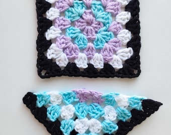 Easy Crochet Granny Square Pattern: Beginner pattern for Blanket Bag (PDF) instant download