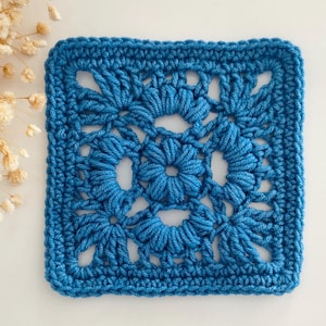 Flower Granny Square Crochet Pattern: Blanket Bag Motif (PDF Pattern)