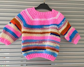 Pullover Häkelanleitung Neugeborene Baby Kinder einfach Pullover sofort download