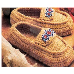 Moccasins crochet pattern vinyl pattern women men family slippers house shoes socks pdf