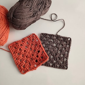 Easy Solid Granny Square Crochet Pattern: Beginner Blanket Motif (PDF Pattern)