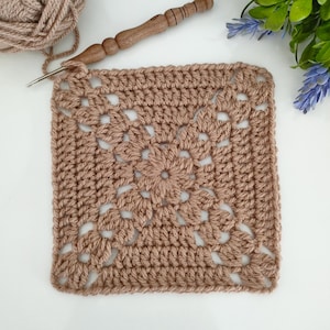Crochet Granny Square Pattern for blanket Easy Beginner Blanket (PDF Download, USA Terms) instant download