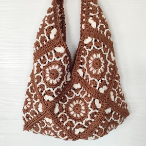 Häkelanleitung Boho Quadrate Tasche Tote Bag Häkelanleitung PDF