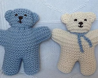 Knitted Teddy Bear Toy Pattern: Easy Beginner Project (PDF Download)