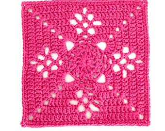 Victorian Granny Square Crochet Pattern: 6-inch Vintage Design (PDF Pattern)
